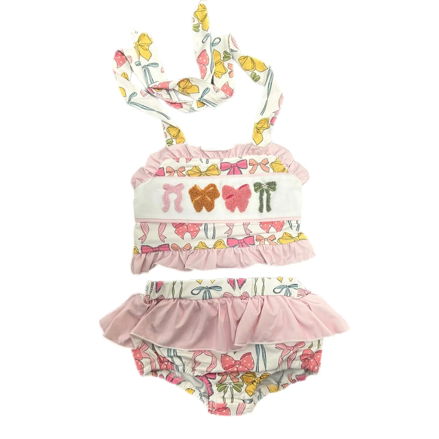 Pink bows two piece Swimsuit - Get it from Bo