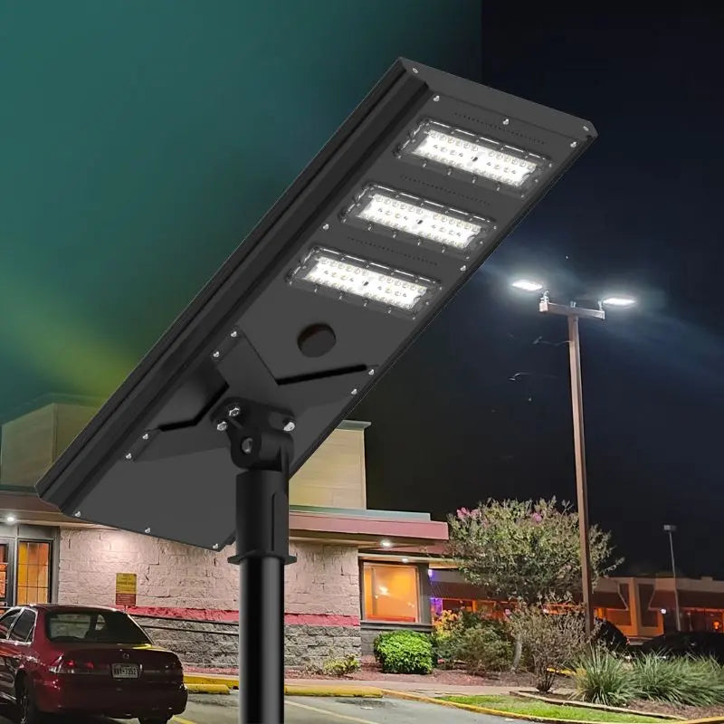 Commercial Solar Power LED Parking Lot Light - 2 Years Warranty Langy Solar Lights