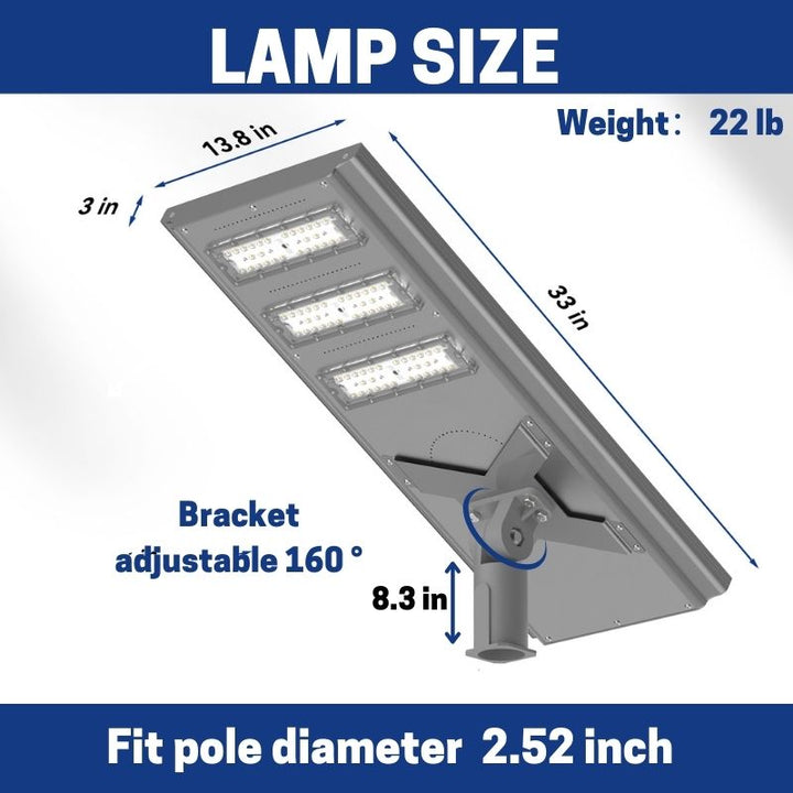 100 W 150 W 200 W Commercial solar street light-Stay on Langy Solar Lights
