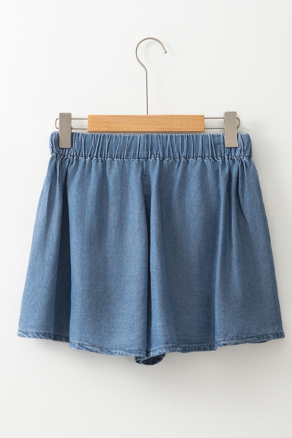 Reina Drawstring Elastic Waist Denim Shorts