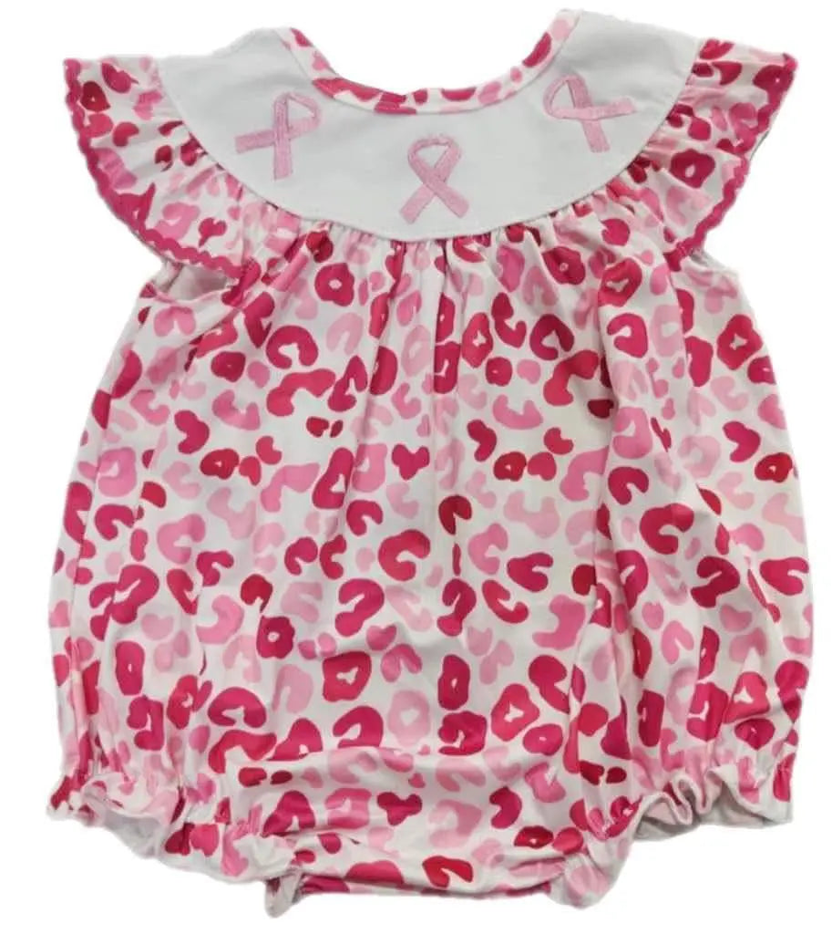 October awareness embroidery Romper - Get it from Bo