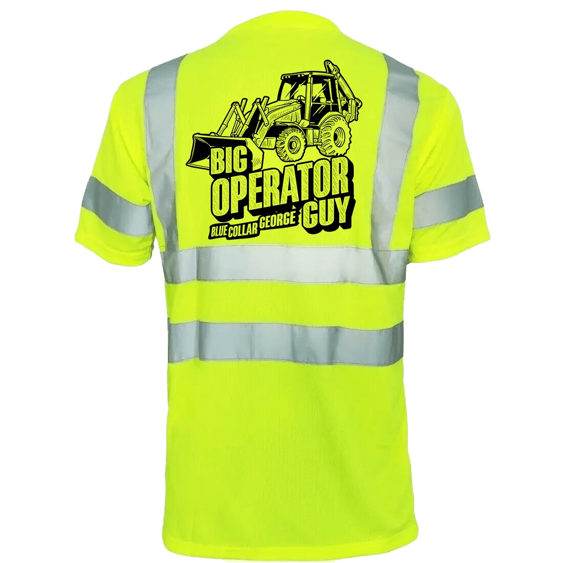 Blue Collar George Big Operator - Reflective Safety T-Shirt Armed American Supply