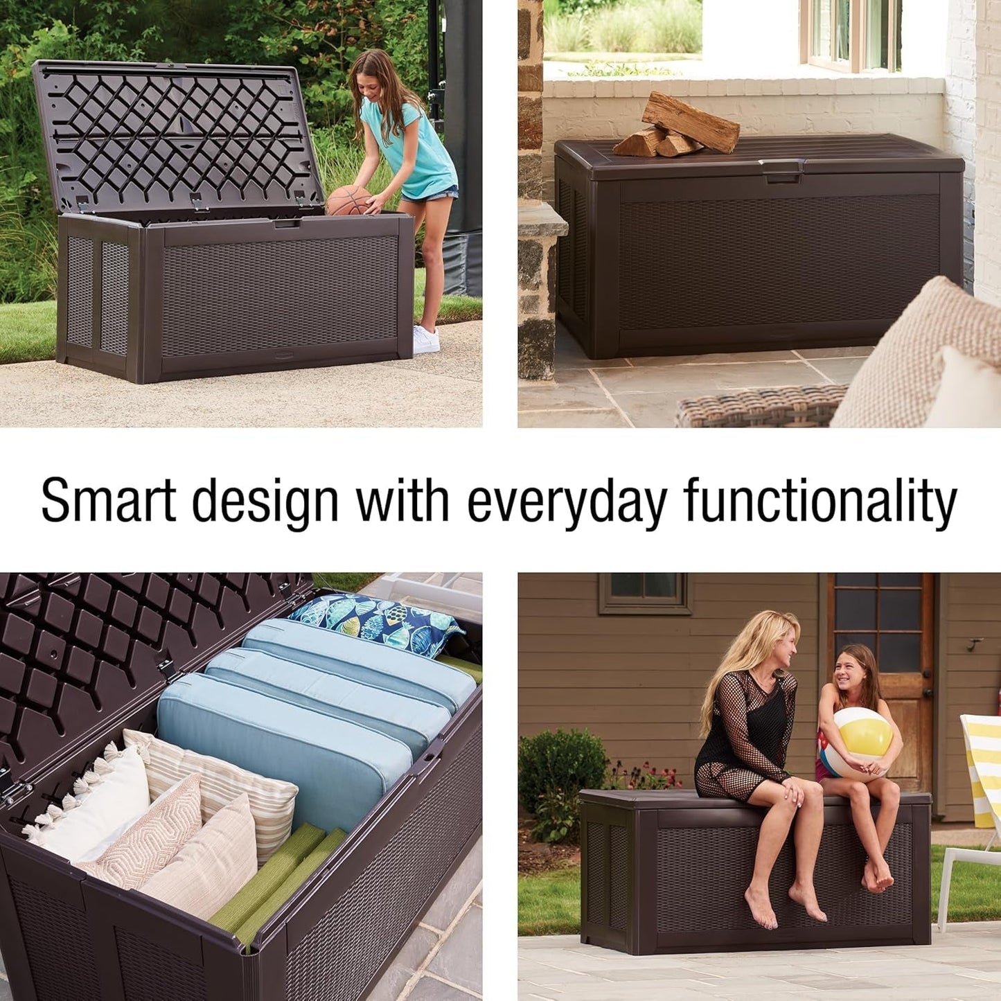 Extra Large Weather Resistant Outdoor Storage Deck Box ShipItFurniture