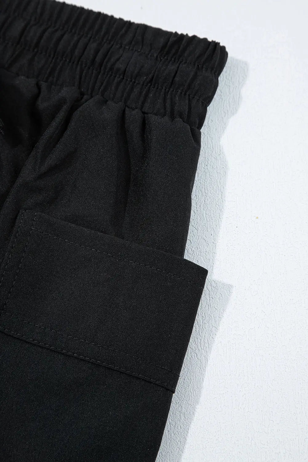 Kiera Elastic Waist Pocket Active Skort Threaded Pear