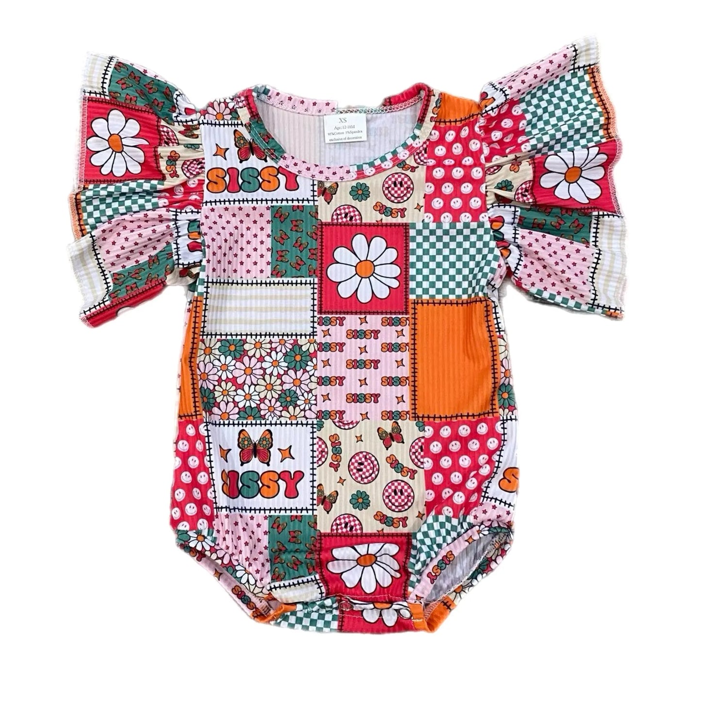 Sissy ribbed flutter leo Leopardbaby Boutique