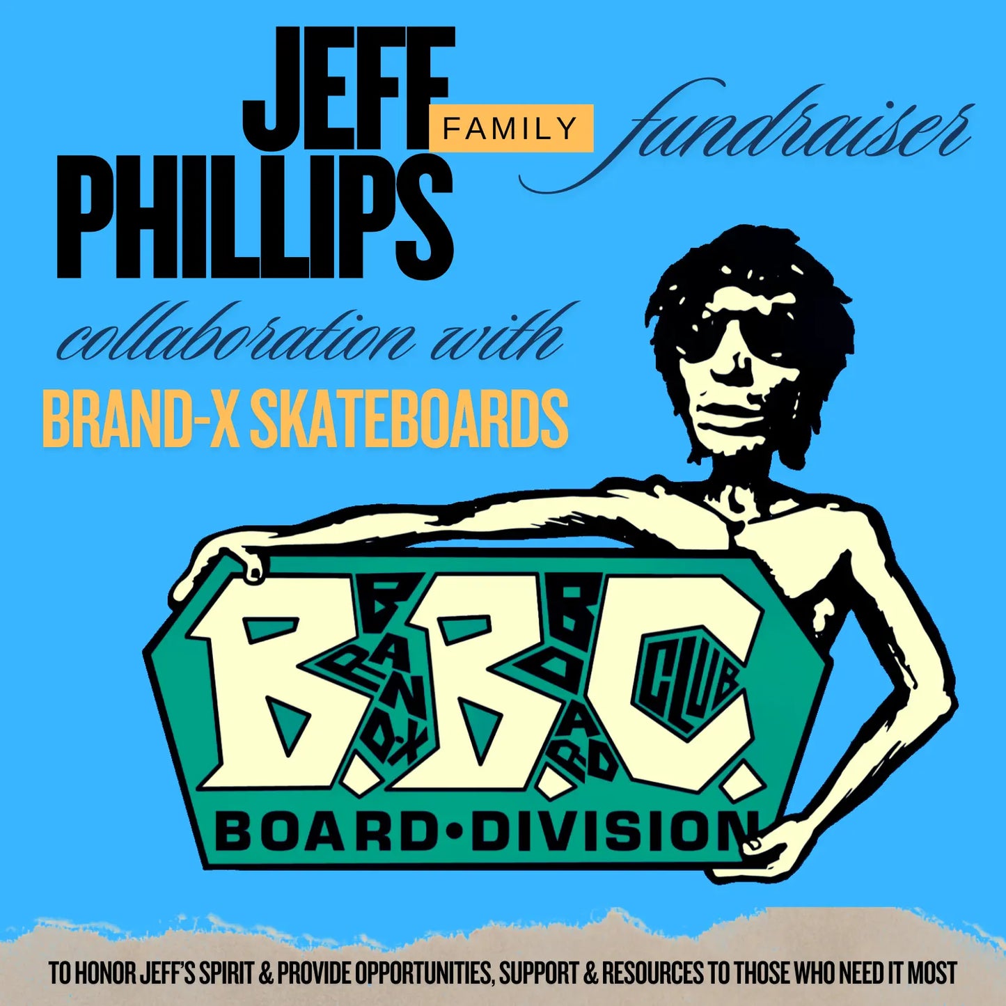 Jeff Phillips GRAFFITI Limited Edition, HAND PAINTED BBC Deck (1 of 40) Brand-X Skateboards