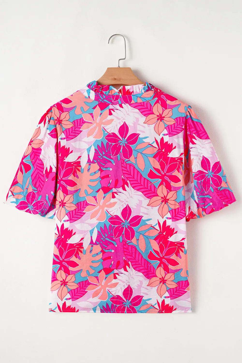 Karsyn V Neck Puff Sleeve Blouse Threaded Pear