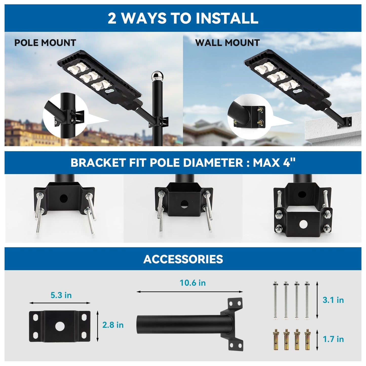 150W 200W solar street lights - ES03 Series Langy Solar Lights