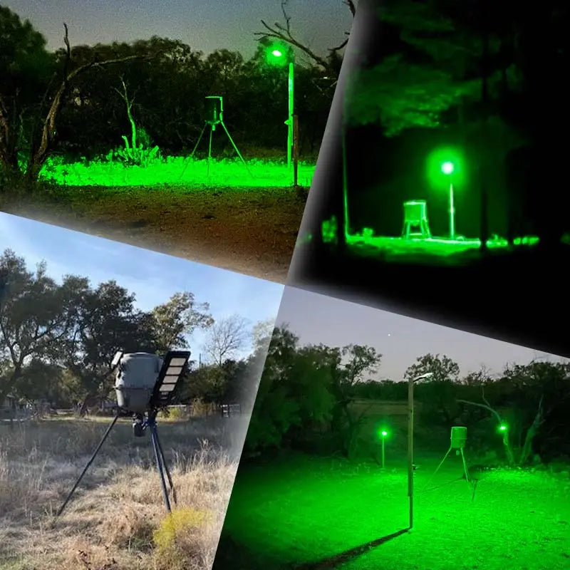 Powerful Solar Green Feeder Light for Hunting - 25,000 Lumens Langy Solar Lights