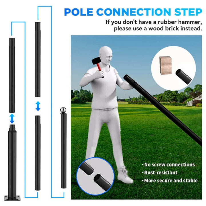 1800W solar street light with 20ft /16ft pole Langy Solar Lights