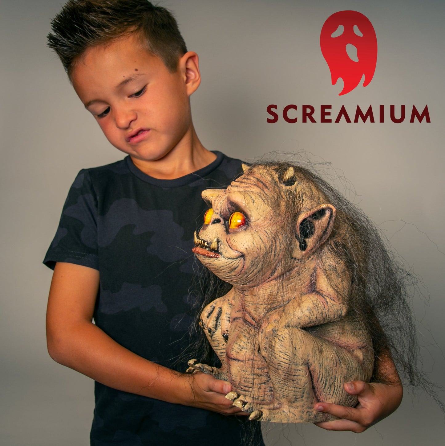 Troglyns RAGAR Prop Scary Gremlin Monster with Stringy Hair Halloween Decoration - Get it from Bo