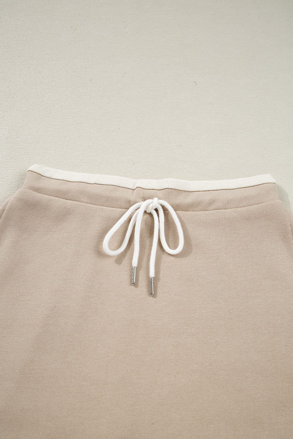 Valerie Cropped Pullover Drawstring Skirt Set Threaded Pear