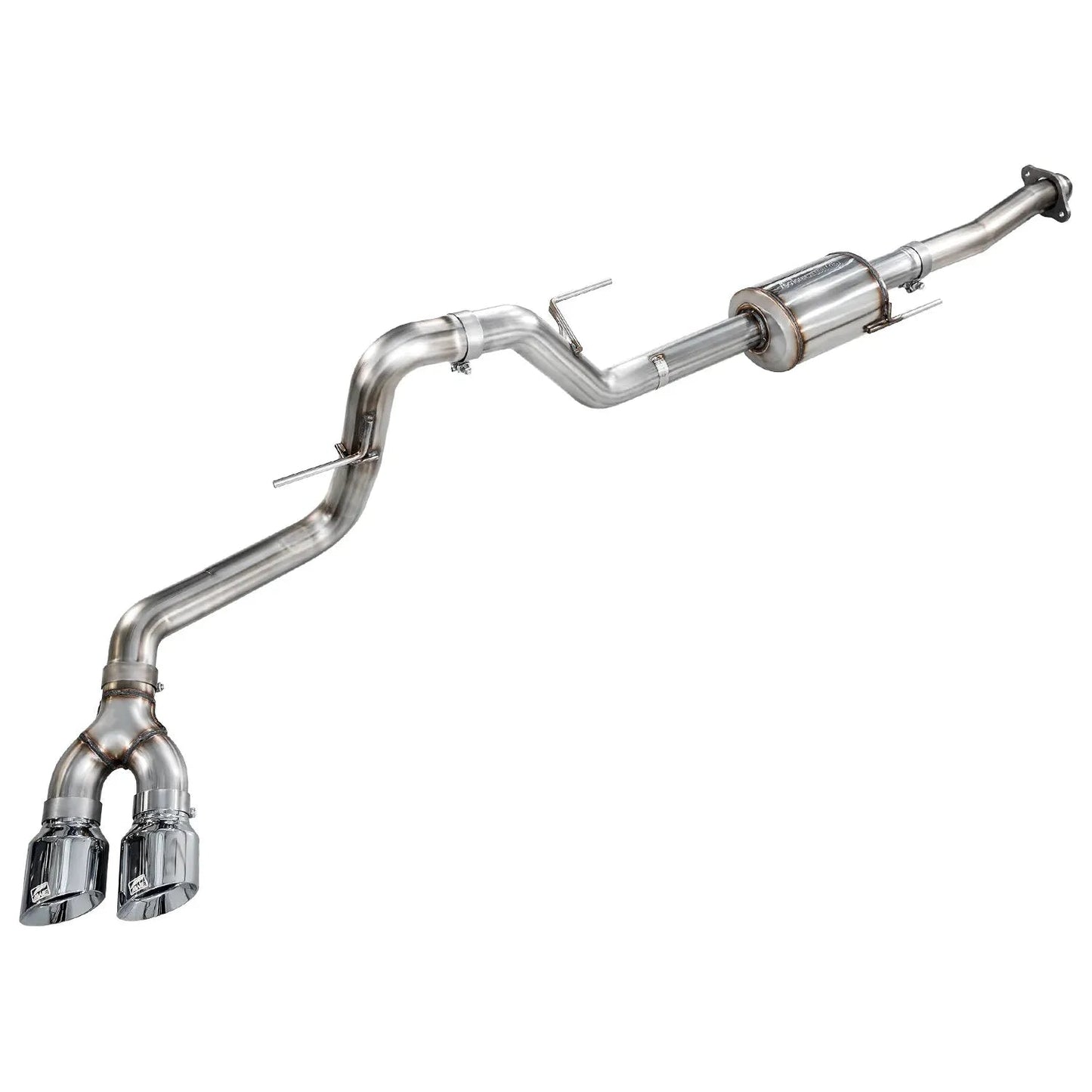 AWE 21-25 Ford F150 (14th Gen Reg Cab) Cat-Back Exhaust - 4.5in Dual Side Exit Chrome Tips NP Motorsports