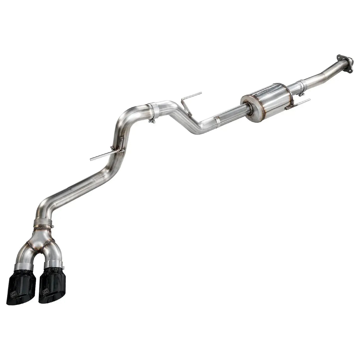 AWE 21-25 Ford F150 (14th Gen Reg Cab) Cat-Back Exhaust - 4.5in Dual Side Exit Diamond Black Tips NP Motorsports