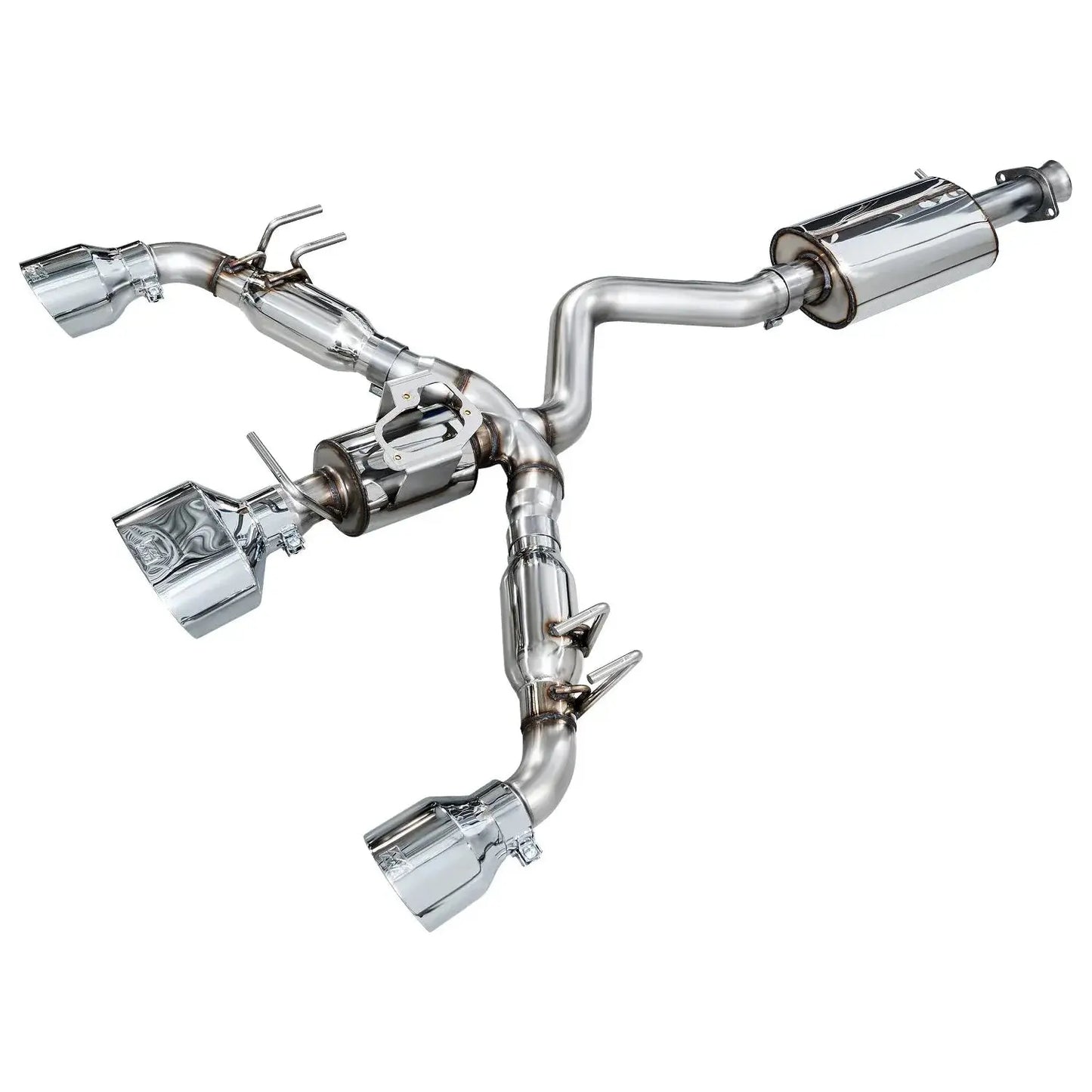 AWE 2023-2025 Toyota GR Corolla Touring Edition Catback Exhaust - Chrome Silver Tips NP Motorsports