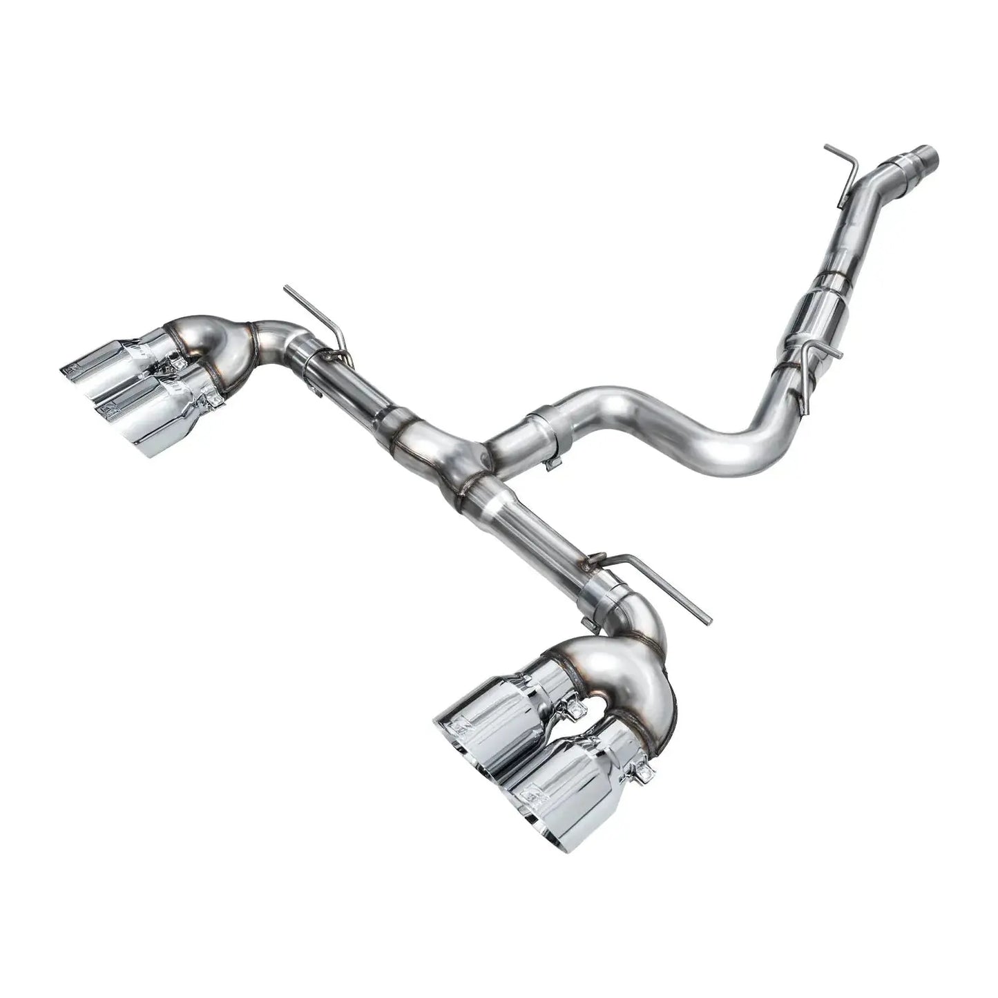 AWE MK8 Volkswagen Golf R Touring Edition Exhaust - Chrome Silver Tips NP Motorsports
