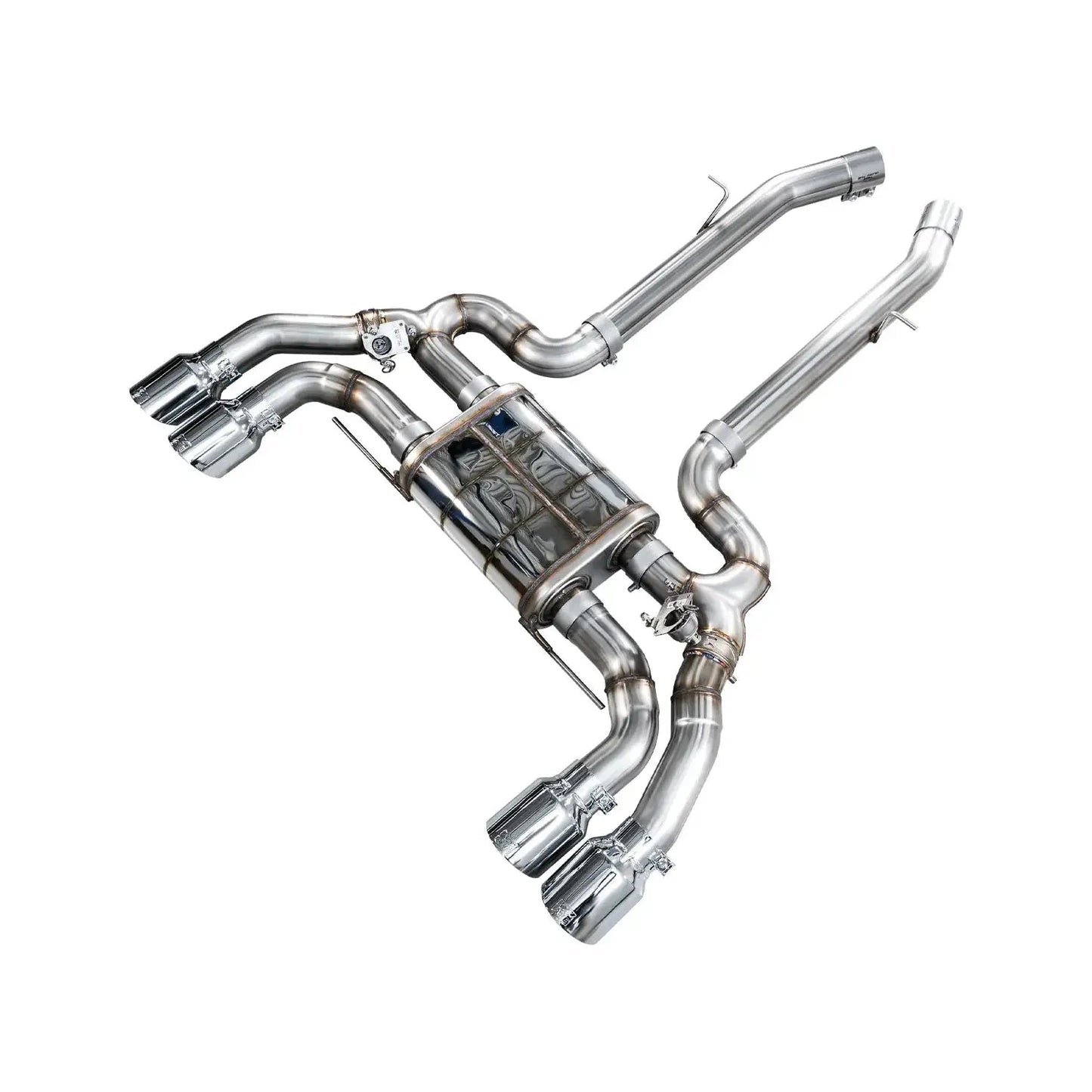 AWE Tuning 20-25 BMW X3 M/M Comp (F97) AWD SwitchPath Axle-back Exhaust - Chrome Silver Tips NP Motorsports