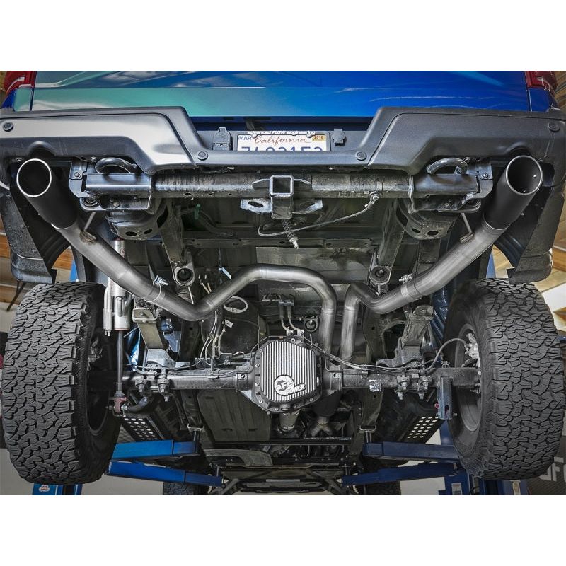 aFe MACH Force-Xp 3in to 3-1/2in 304 SS Cat-Back Exhaust w/Black Tip 17-18 Ford F-150 Raptor V6 3.5L NP Motorsports