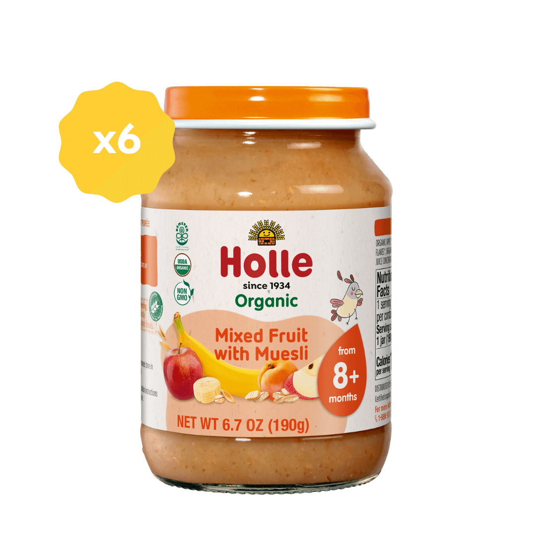 Holle Organic Baby Food Jar - Mixed Fruit with Muesli - 6 Jars Holle USA