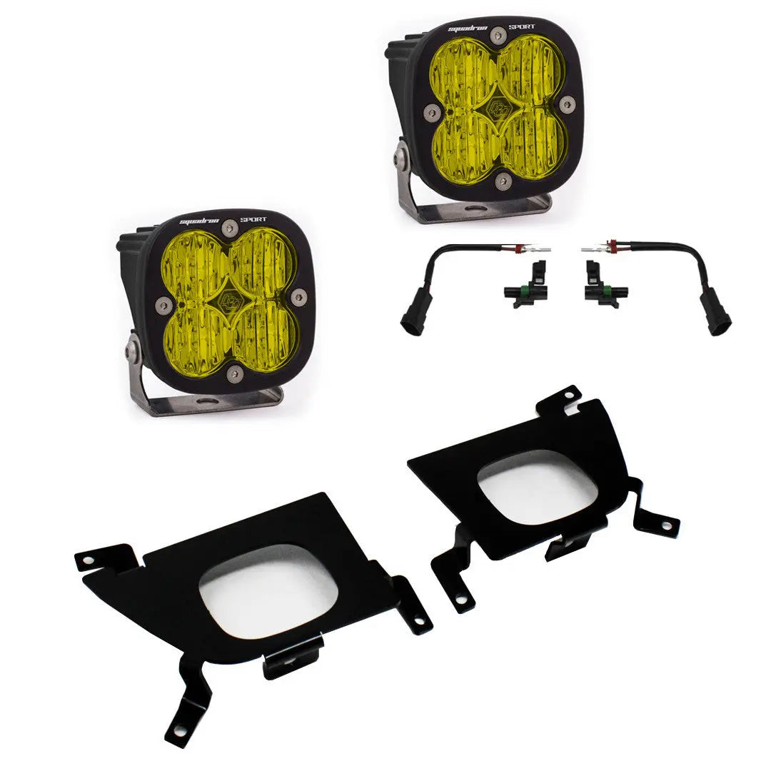 Baja Designs Squadron Sport Fog Pocket Light Kit | 19-22 Silverado 1500 / 20-22 2500HD/3500HD - Get it from Bo