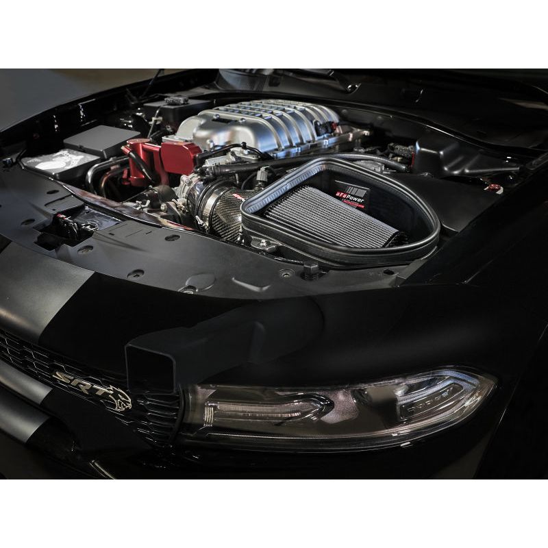 aFe Dodge Charger SRT Hellcat Redeye 21-23 V8-6.2L Track Series Stage-2 Carbon Fiber Intake System NP Motorsports