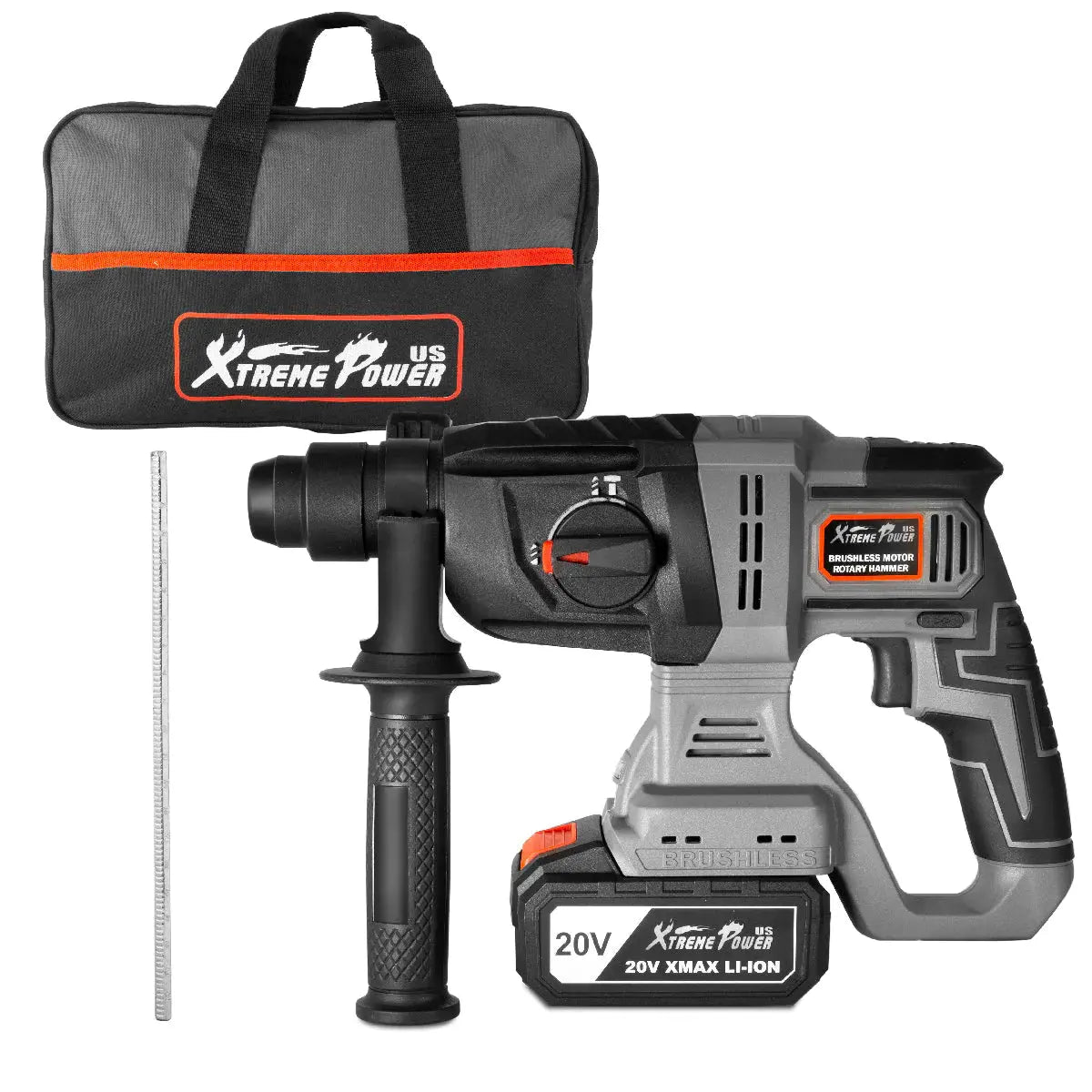 XtremepowerUS Rotary Hammer Drill w/Case Electric SDS-Plus Cordless 2.2J XtremePowerUS