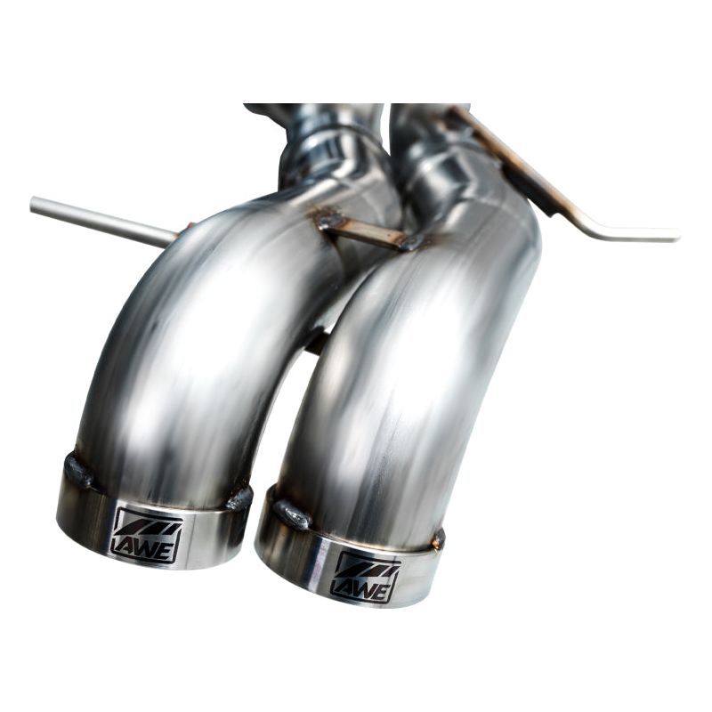 AWE Tuning 22-24 Ford Bronco Raptor 4WD Dual BashGuards Cat-Back SwitchPath Exhaust (No Tips) NP Motorsports