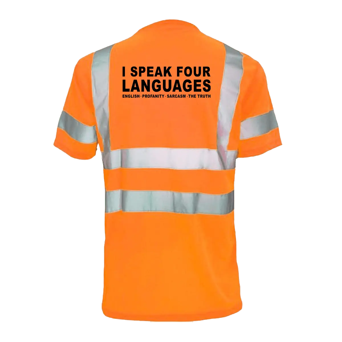 Four Languages - Reflective Safety T-Shirt Armed American Supply