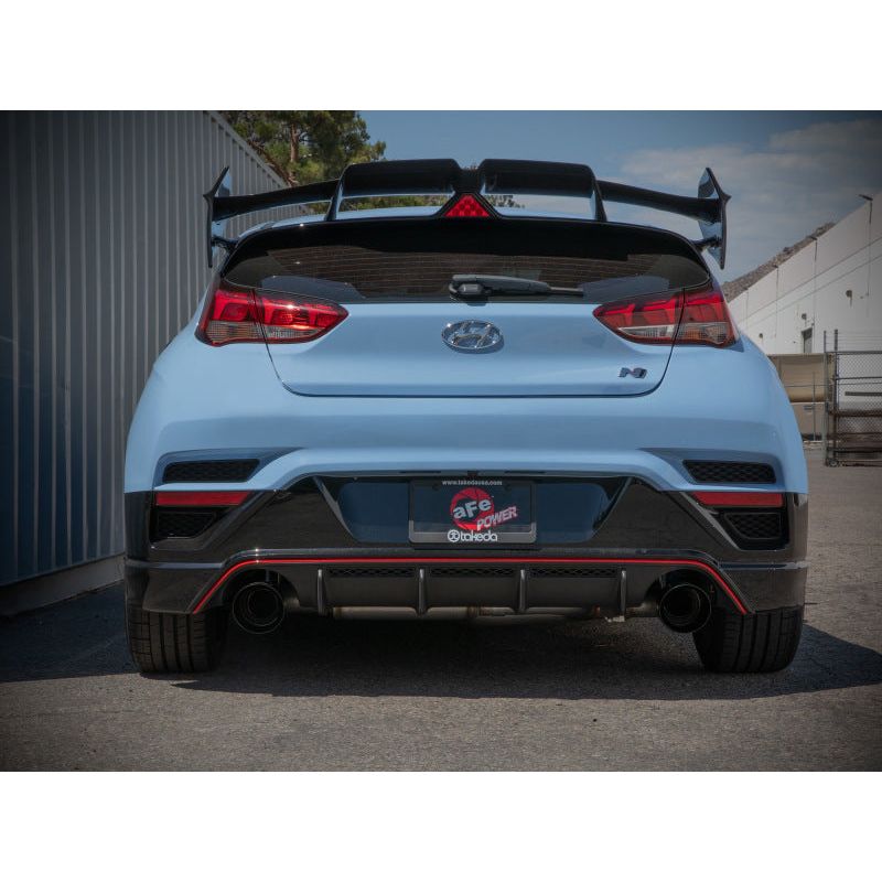 aFe Hyundai Veloster N 21-22 L4-2.0L (t) Takeda Cat-Back Exhaust System- Black Tips NP Motorsports
