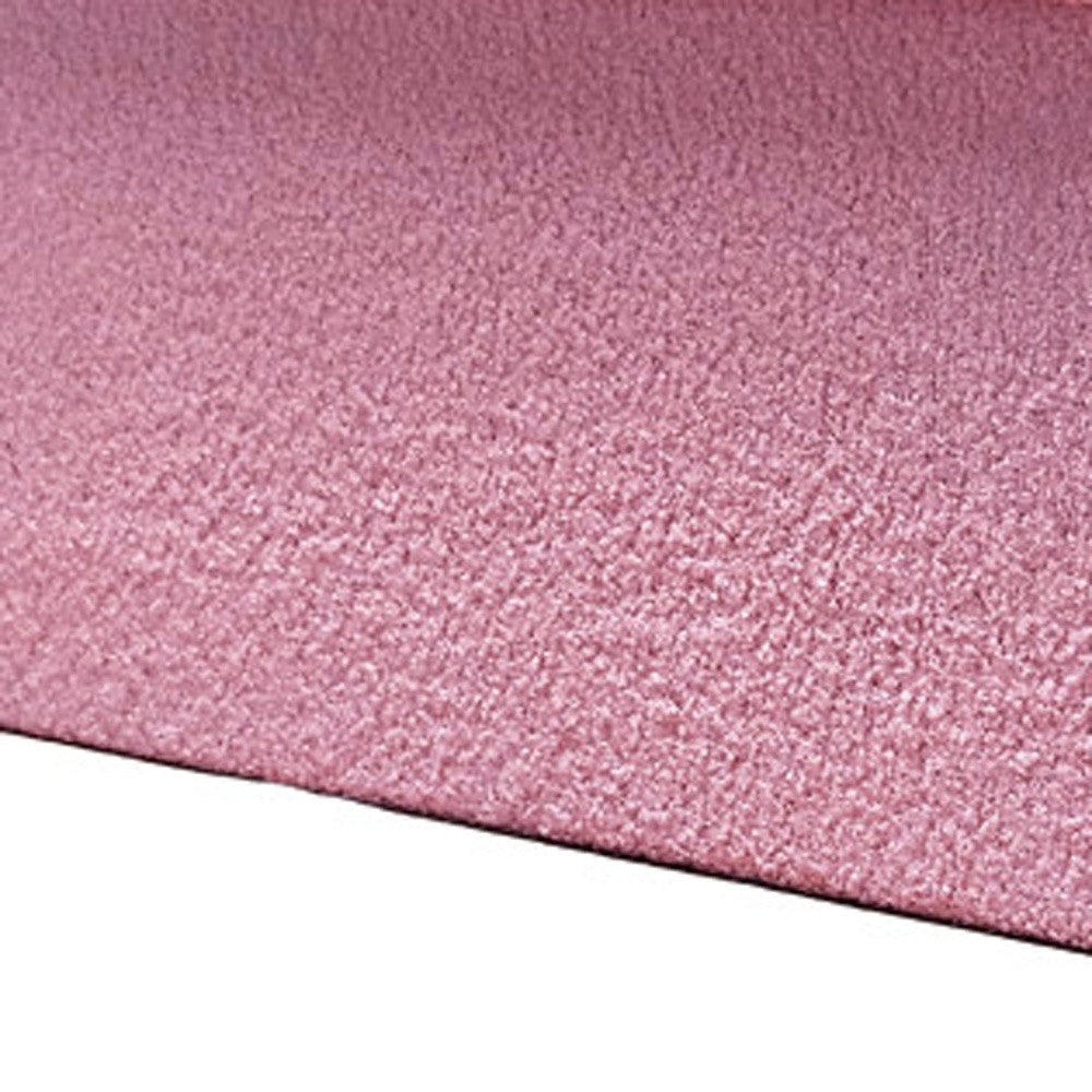 30" Pink Boucle Storage Ottoman