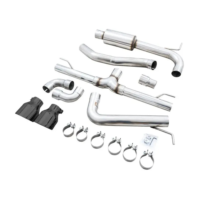 AWE 2022+ VW GTI MK8 Track Edition Exhaust - Diamond Black Tips NP Motorsports