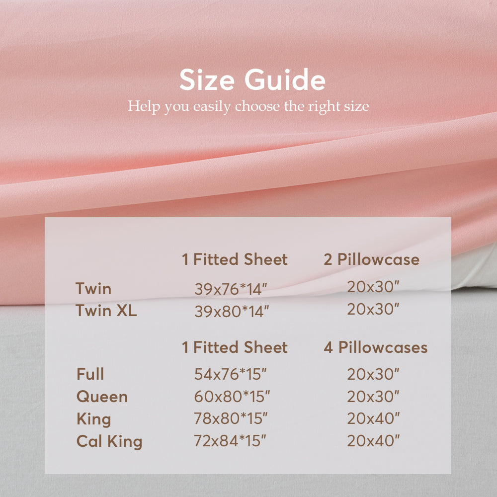 Kasentex All Season Deep Pocket Fitted Sheet Set with Pillowcases, Room Decor, Graduation Gifts Kasentex