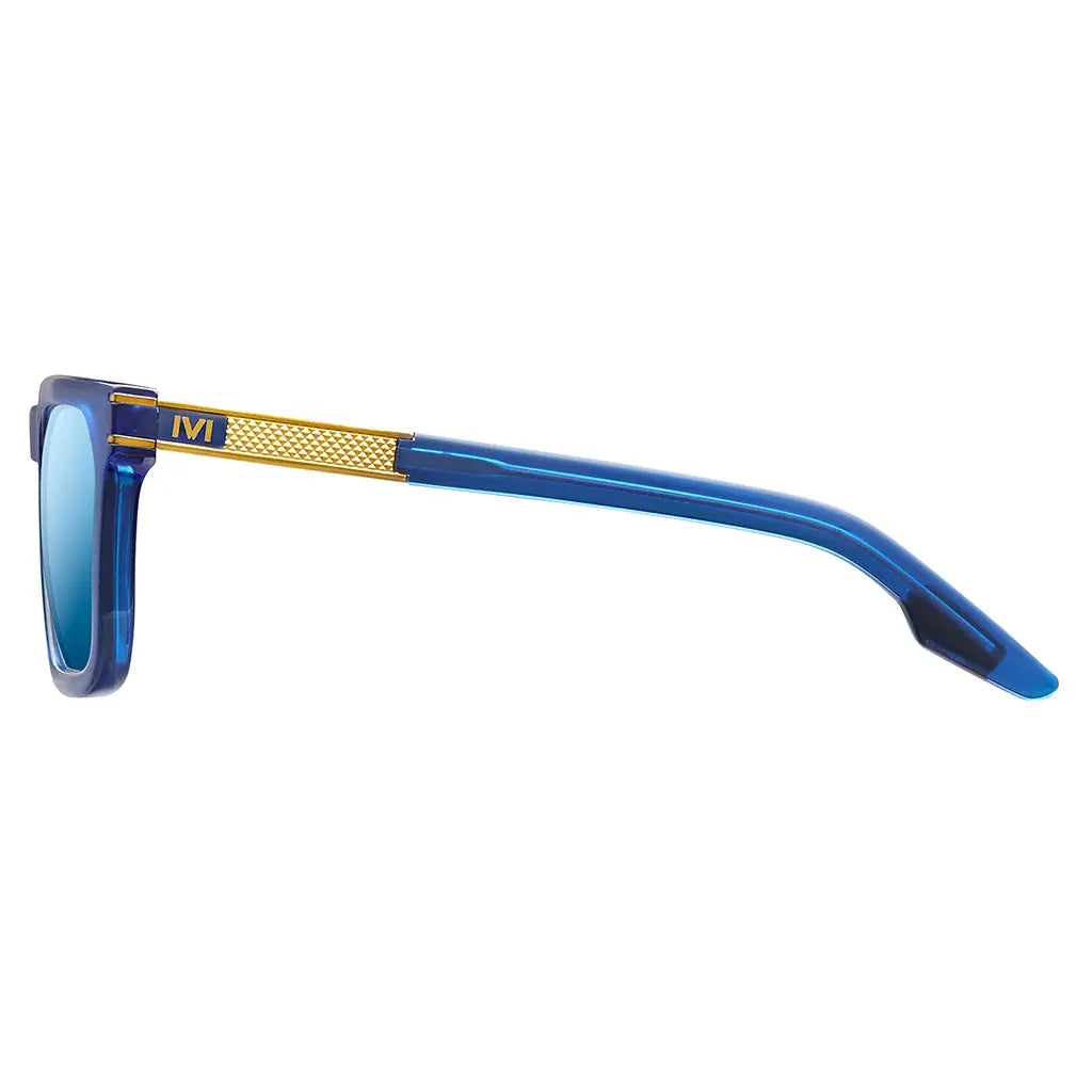 Gravitas: Matte Midway Blue - Antique Brass / Pacific Blue Flash Lens - Get it from Bo
