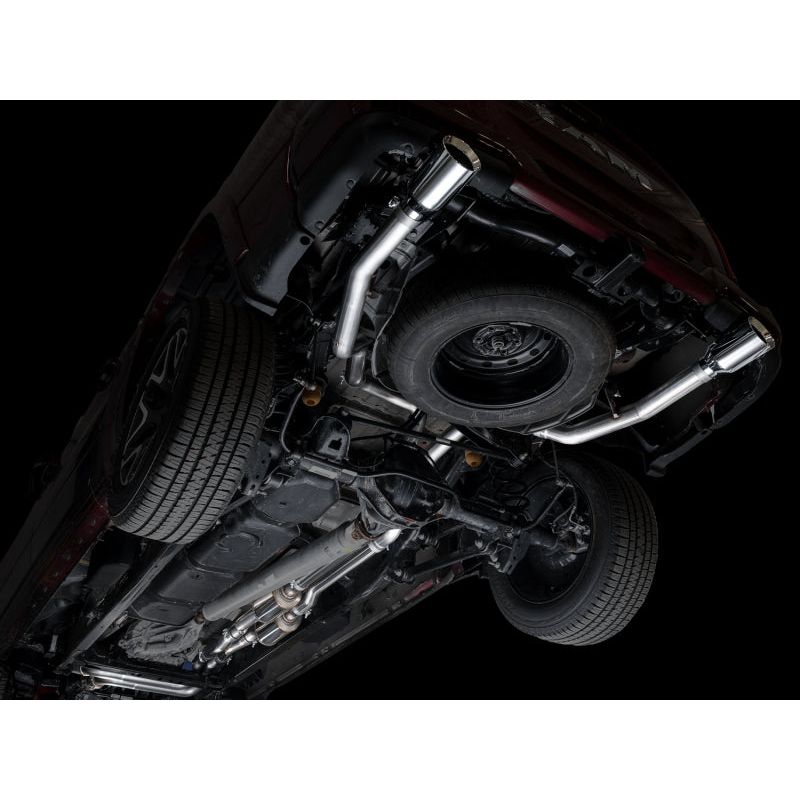 AWE 25+ RAM 1500 3.0TT 0FG Catback Touring Exhaust - Chrome Silver Tips NP Motorsports