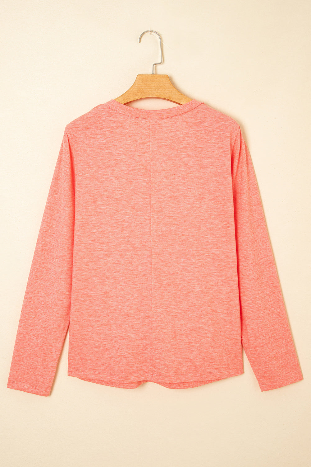 Rachel Floral Patchwork V Neck Long Sleeve Top Threaded Pear