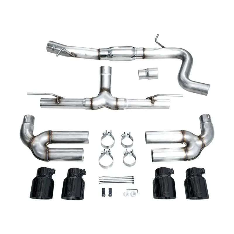 AWE 22-24 Audi 8Y S3 Track Edition Exhaust - Diamond Black Tips NP Motorsports
