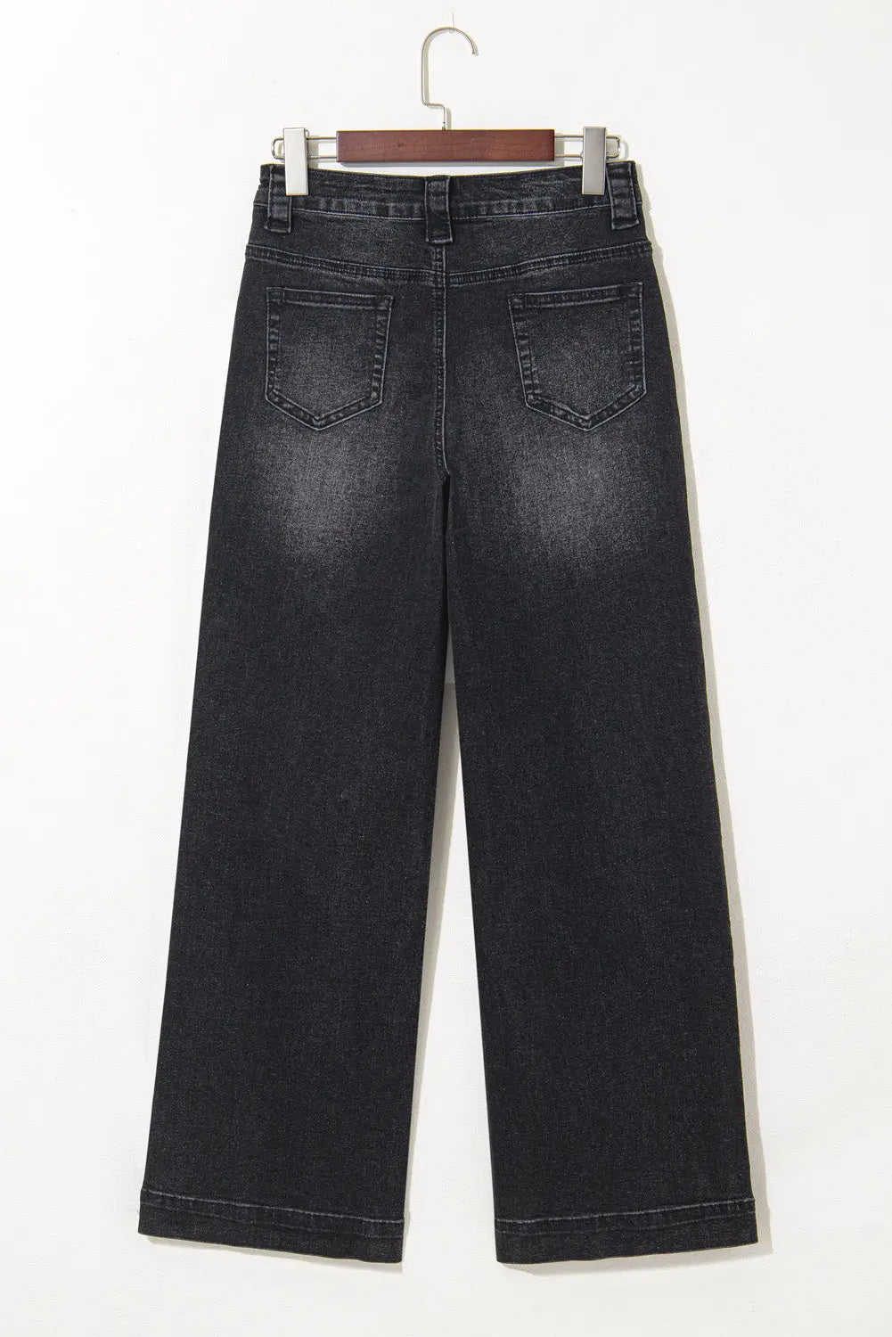 Victoria Wide Leg Pocketed High Waist Jeans Threaded Pear
