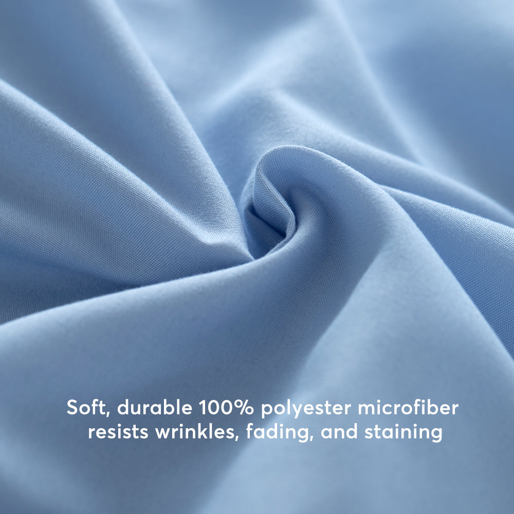 Kasentex All Season Deep Pocket Fitted Sheet Set with Pillowcases, Room Decor, Graduation Gifts Kasentex