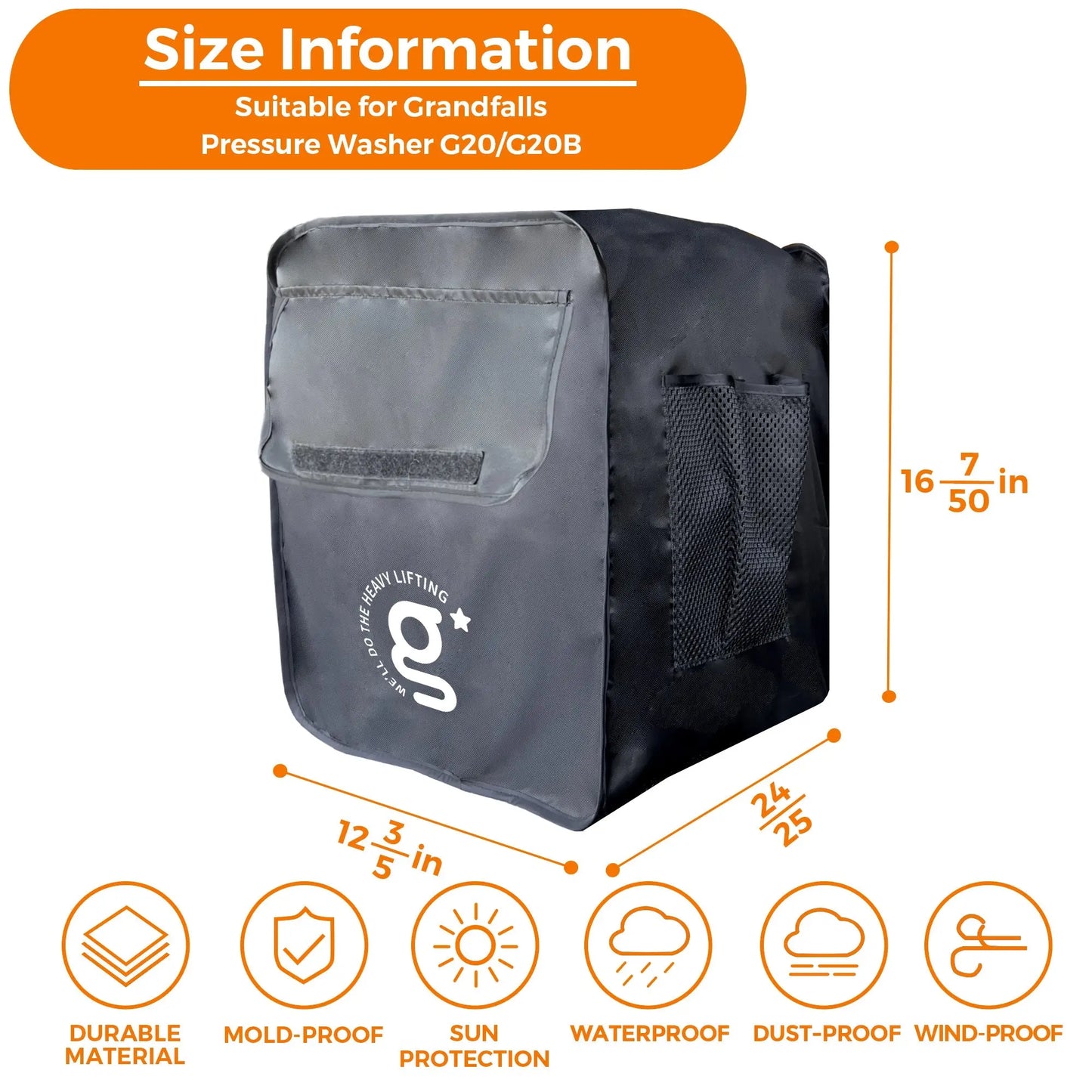 Grandfalls Retractable Pressure Washer Cover Giraffe Tools US