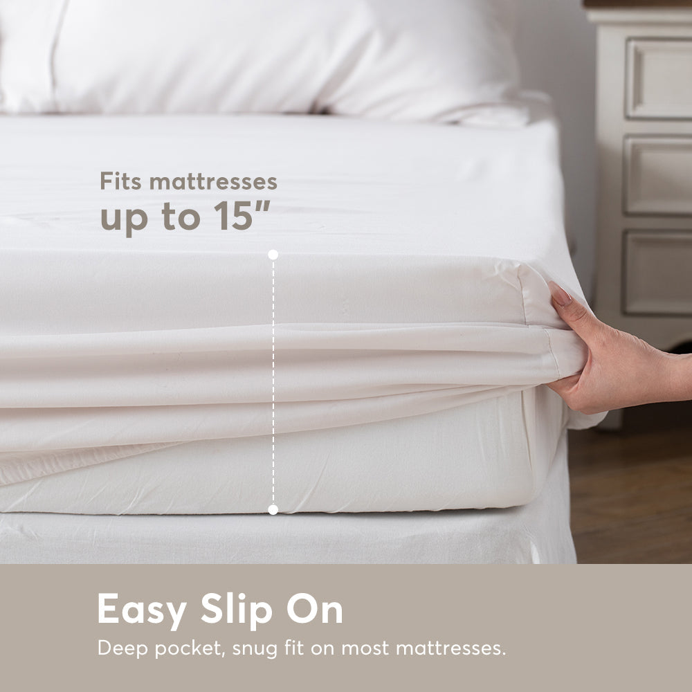 Kasentex Duvet Cover Bedding Set with Duvet Cover, Pillowcase, Fitted Sheet, Hypoallergenic and Breathable, Room Decor, Graduation Gifts Kasentex