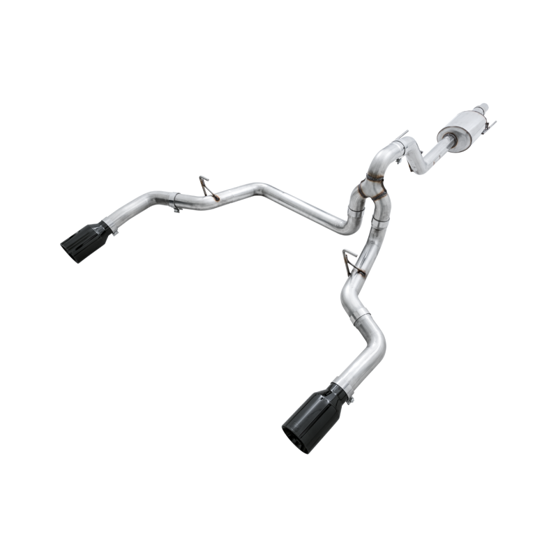 AWE Tuning 2015+ Ford F-150 0FG Dual Exit Performance Exhaust System w/5in Diamond Black Tips NP Motorsports