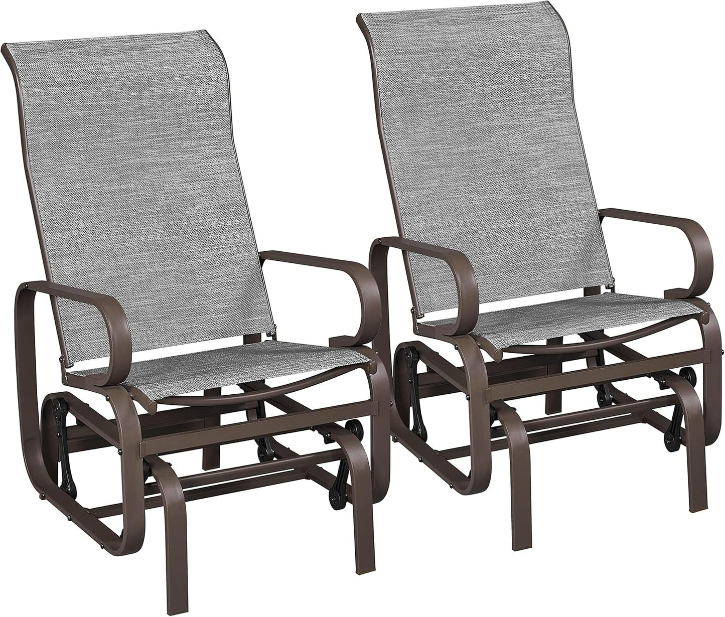 Outdoor Patio Glider Chairs with Breathable Sling Fabric ShipItFurniture