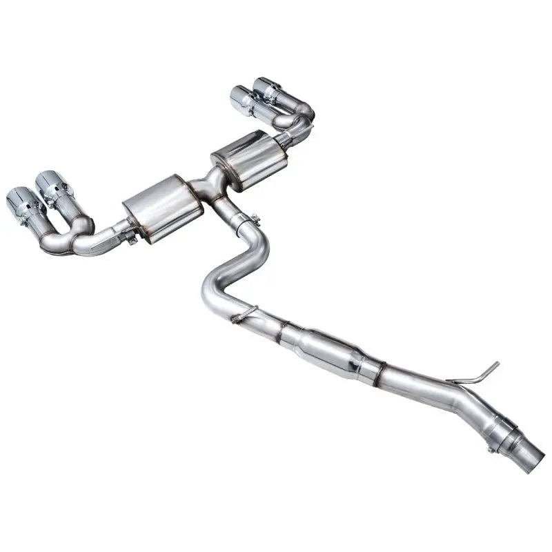 AWE 22-24 Audi 8Y S3 Touring Edition Exhaust - Chrome Silver Tips NP Motorsports