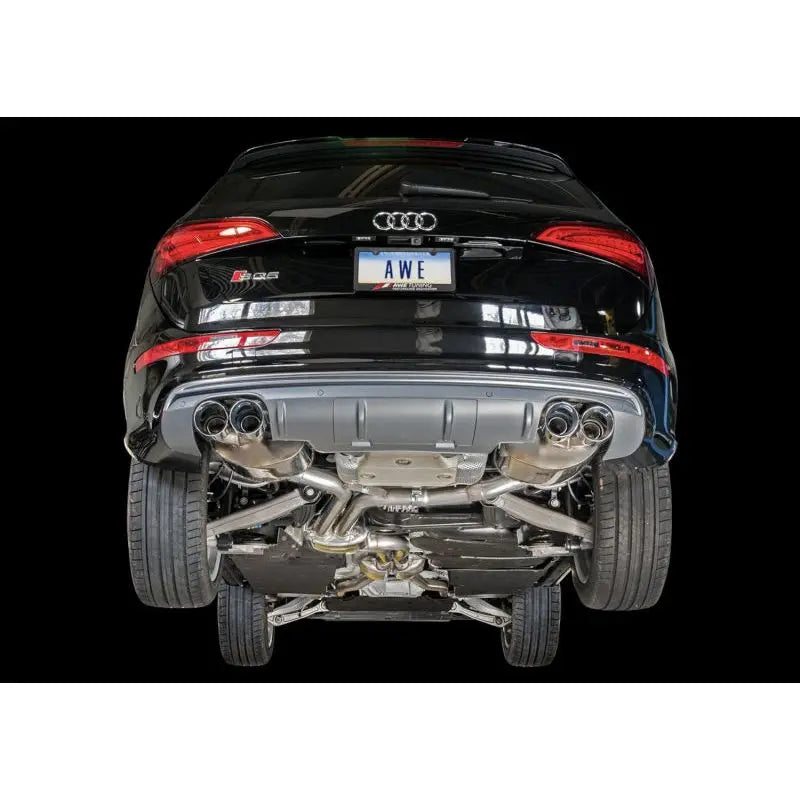 AWE Tuning Audi 8R SQ5 Touring Edition Exhaust - Quad Outlet Chrome Silver Tips NP Motorsports