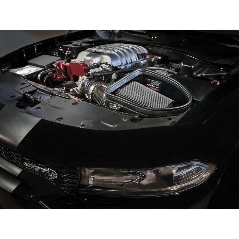 aFe Dodge Charger SRT Hellcat Redeye 21-23 V8-6.2L Track Series Stage-2 Carbon Fiber Intake System NP Motorsports