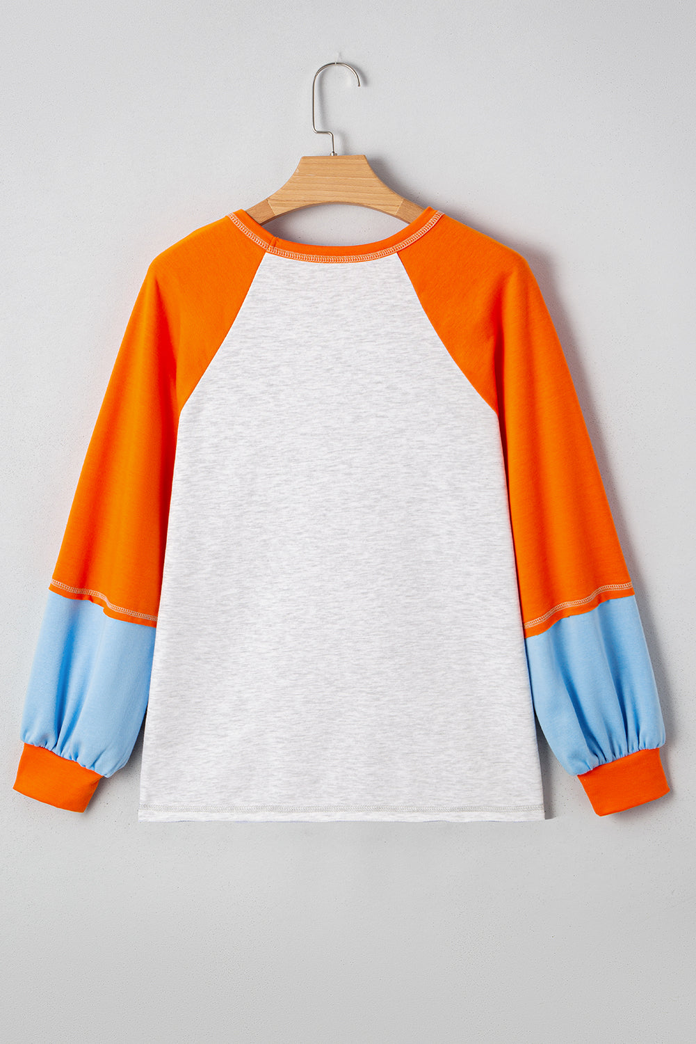 Elsie Raglan Sleeve Loose Fit Top Threaded Pear