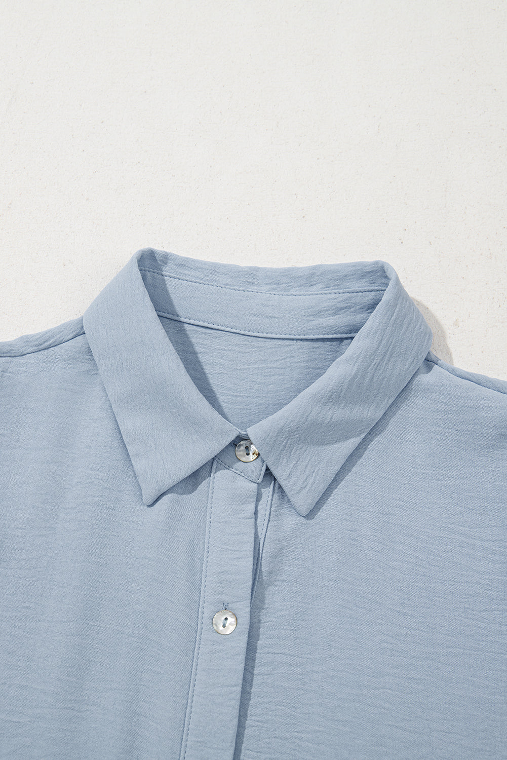 Arya Shirt Collar Button Up Puff Sleeve Tiered Dress Threaded Pear