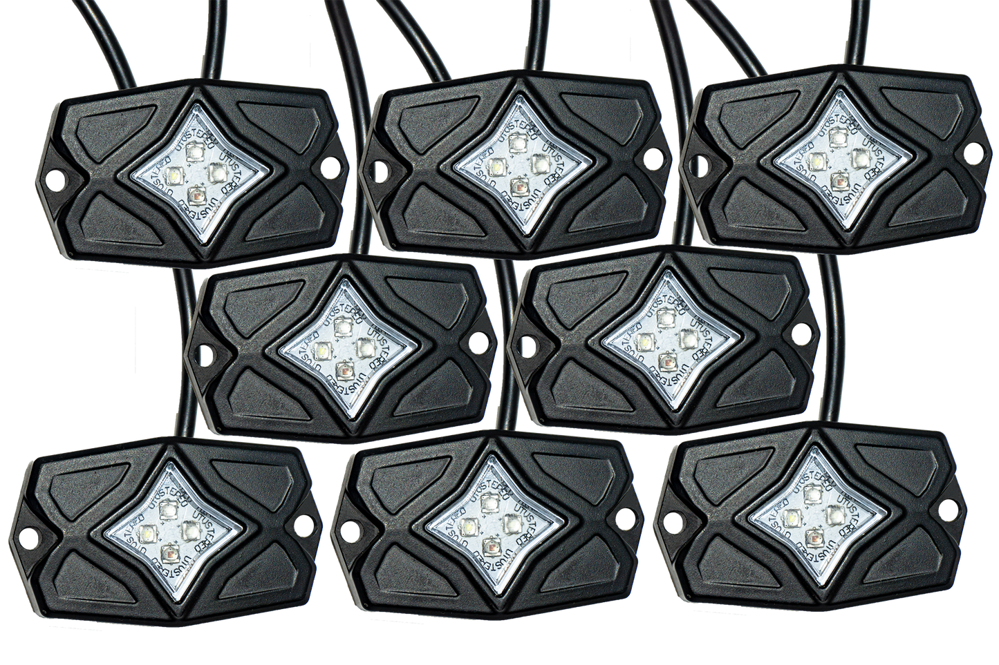 RGBW Rock Light Kit - 8pcs | UTVS-RLKIT8 Dunes 2 Dezert SXS
