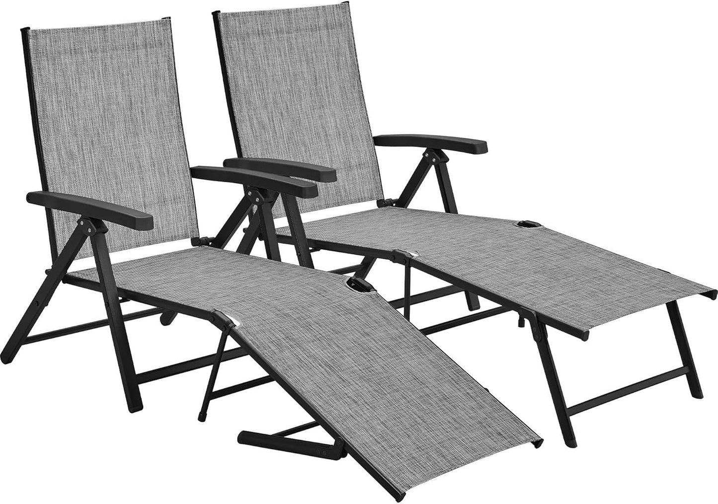 Outdoor Folding Chaise Lounge Chairs Set for Relaxation ShipItFurniture
