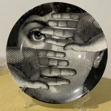 Ceramic Italian Face Hanging Plate Wall Decoration European Get it from Bo